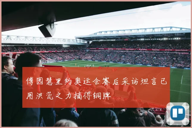 傅园慧里约奥运会赛后采访坦言已用洪荒之力摘得铜牌